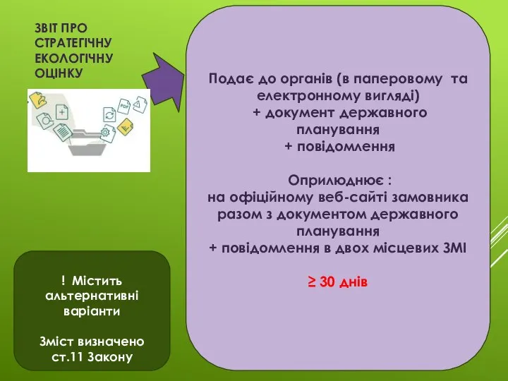 Подає до органів (в паперовому та електронному вигляді) + документ державного