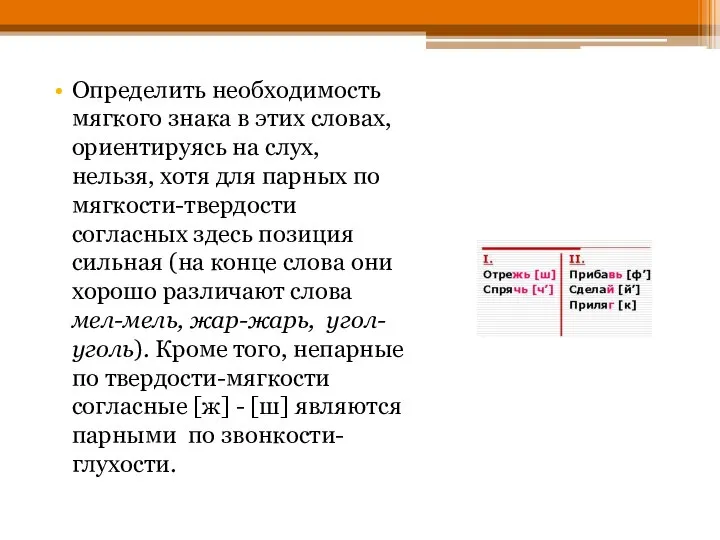 Определить необходимость мягкого знака в этих словах, ориентируясь на слух, нельзя,