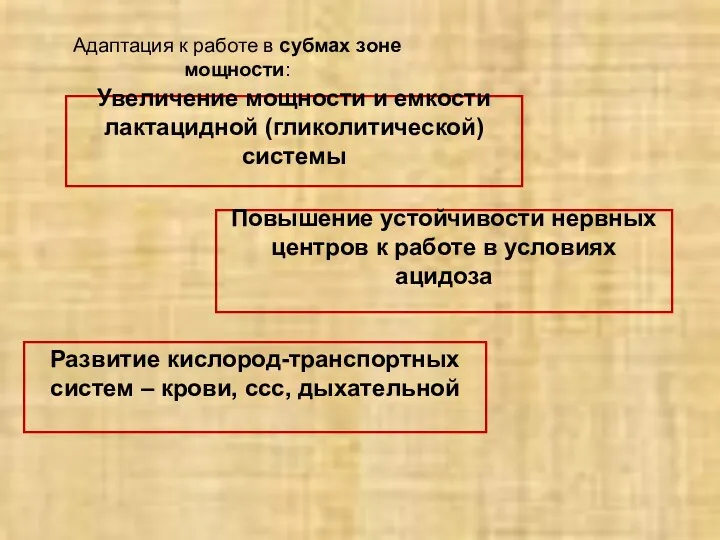 Адаптация к работе в субмах зоне мощности: Увеличение мощности и емкости