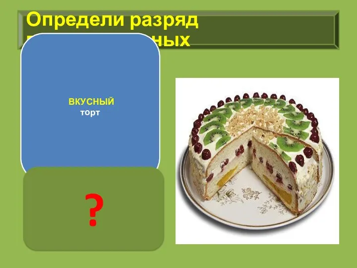 Определи разряд прилагательных ВКУСНЫЙ торт ?