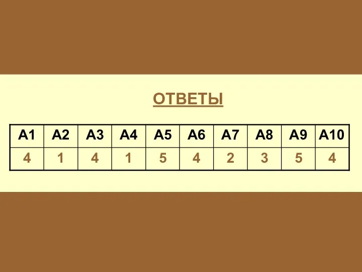 ОТВЕТЫ