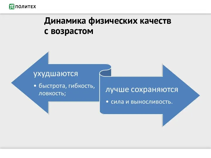 Динамика физических качеств с возрастом