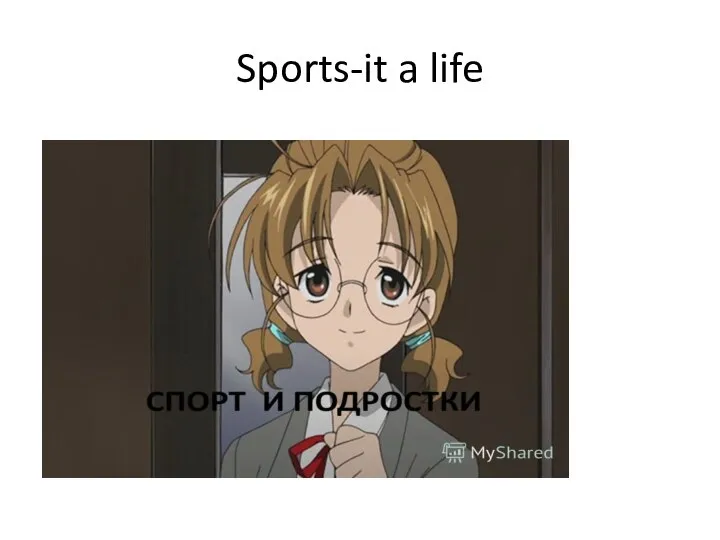 Sports-it a life