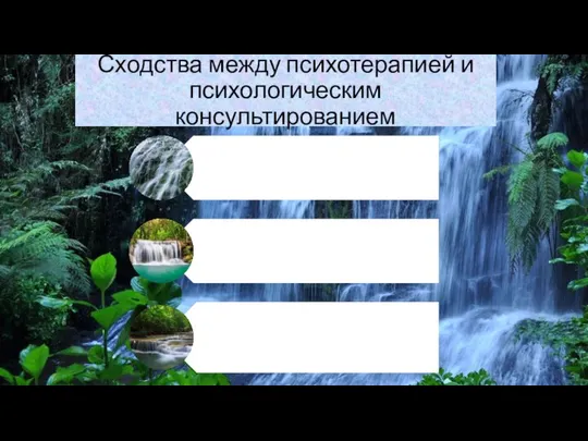 Сходства между психотерапией и психологическим консультированием