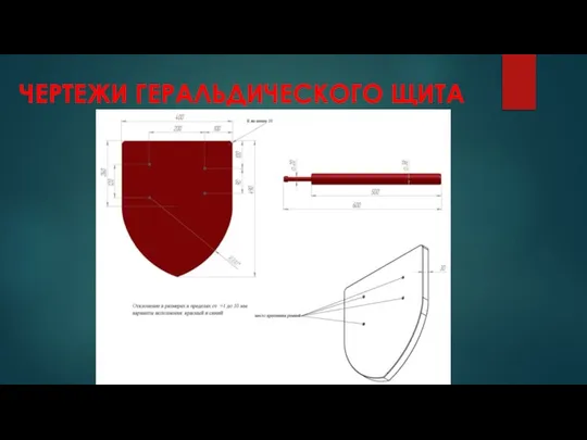 ЧЕРТЕЖИ ГЕРАЛЬДИЧЕСКОГО ЩИТА