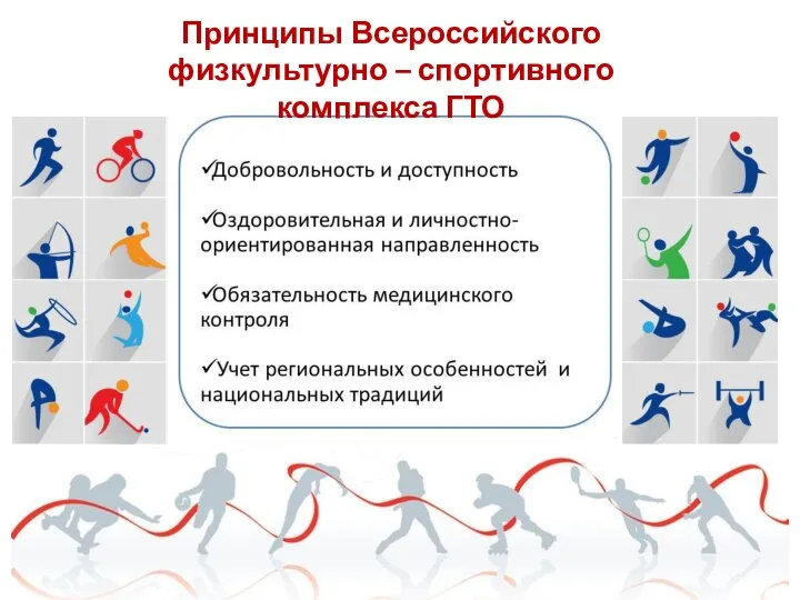 Принципы Всероссийского физкультурно – спортивного комплекса ГТО