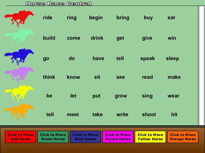 Click to Move Blue Horse Horse Race Central Click to Move