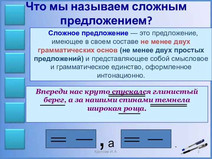 Что мы называем сложным предложением? Сложное предложение — это предложение, имеющее