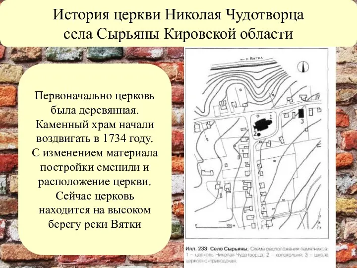 История церкви Николая Чудотворца села Сырьяны Кировской области Первоначально церковь была