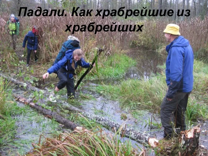 Падали. Как храбрейшие из храбрейших