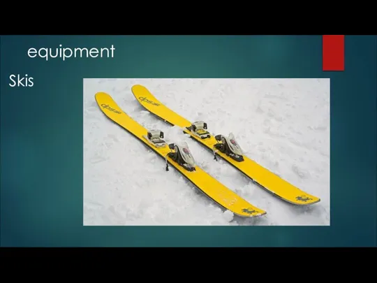 equipment Skis