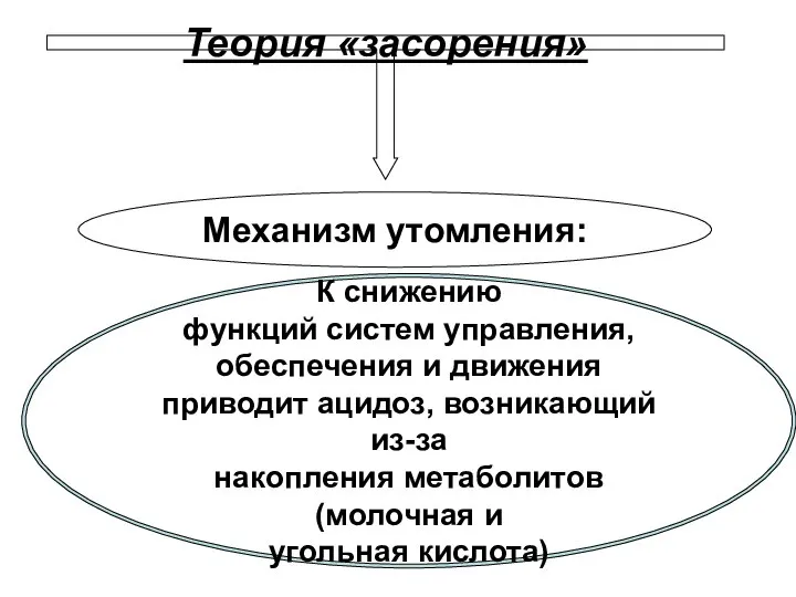 Теория «засорения» К снижению функций систем управления, обеспечения и движения приводит