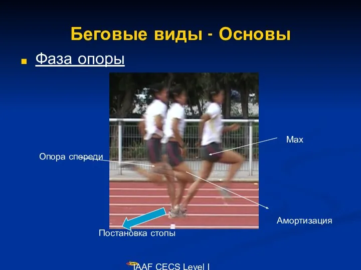 IAAF CECS Level I Lecturers Course Беговые виды - Основы Фаза