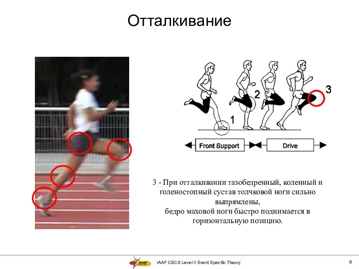 IAAF CECS Level II Event Specific Theory Отталкивание 3 - При