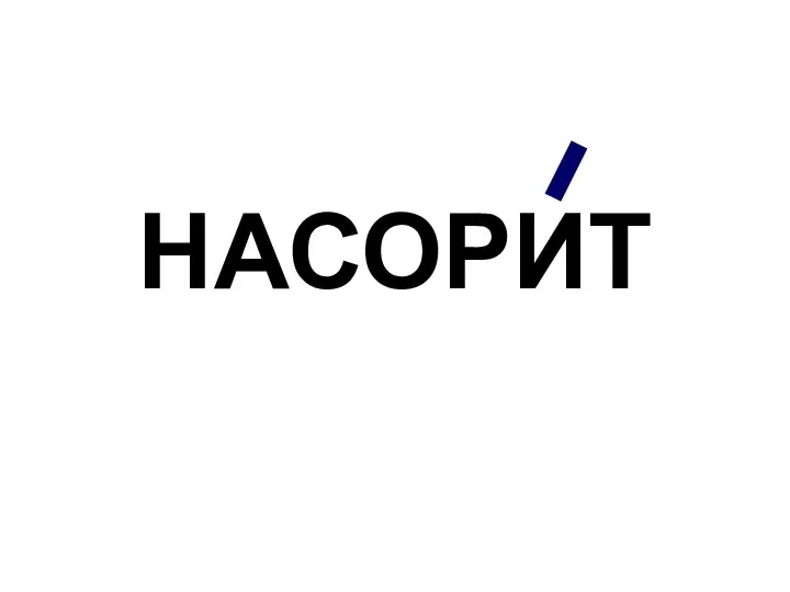 НАСОРИТ