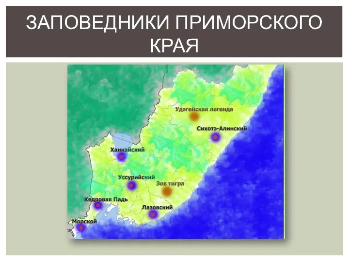 ЗАПОВЕДНИКИ ПРИМОРСКОГО КРАЯ