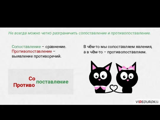 Это довольно интересно… Со Не всегда можно четко разграничить сопоставление и