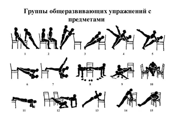 Группы общеразвивающих упражнений с предметами