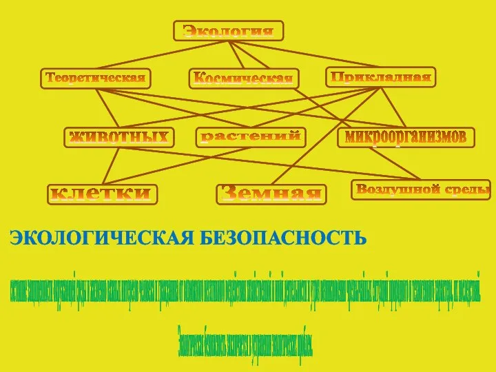 Экология Теоретическая животных растений микроорганизмов Прикладная Земная Космическая клетки Воздушной среды