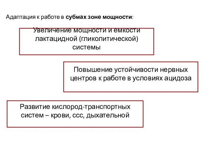 Адаптация к работе в субмах зоне мощности: Увеличение мощности и емкости