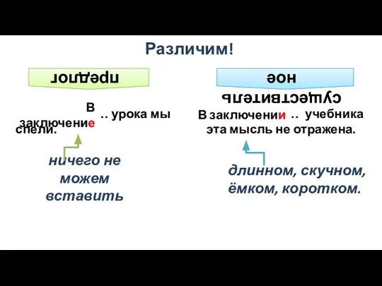 В заключени… учебника эта мысль не отражена. В заключени… урока мы