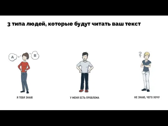 3 типа людей, которые будут читать ваш текст