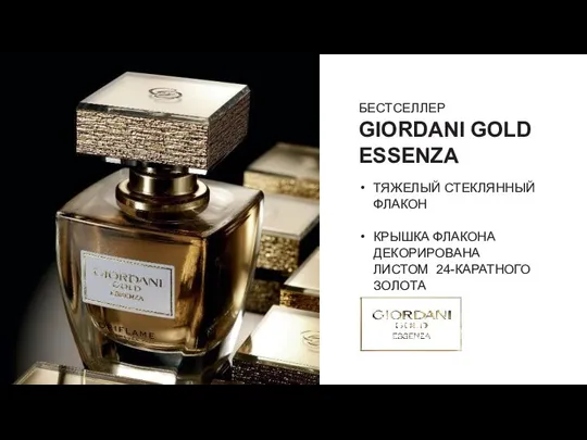 БЕСТСЕЛЛЕР GIORDANI GOLD ESSENZA ТЯЖЕЛЫЙ СТЕКЛЯННЫЙ ФЛАКОН КРЫШКА ФЛАКОНА ДЕКОРИРОВАНА ЛИСТОМ 24-КАРАТНОГО ЗОЛОТА