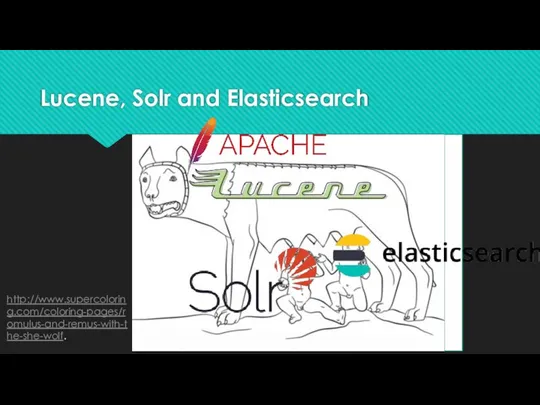 Lucene, Solr and Elasticsearch http://www.supercoloring.com/coloring-pages/romulus-and-remus-with-the-she-wolf.