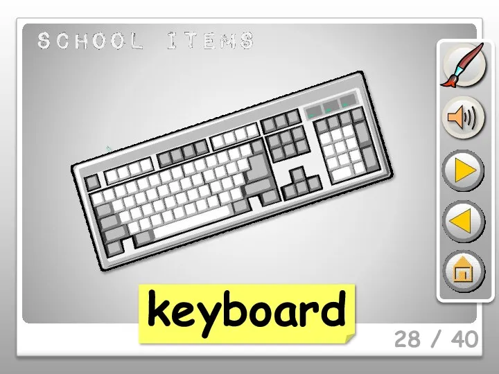 28 / 40 keyboard