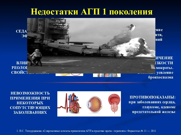 Недостатки АГП 1 поколения 1. Н.С. Татаурщикова «Современные аспекты применения АГП