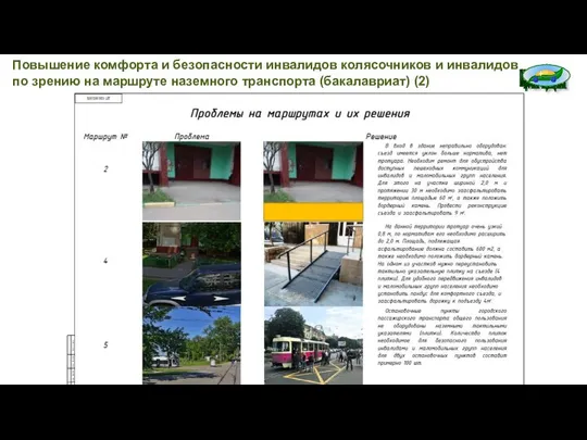 Повышение комфорта и безопасности инвалидов колясочников и инвалидов по зрению на маршруте наземного транспорта (бакалавриат) (2)