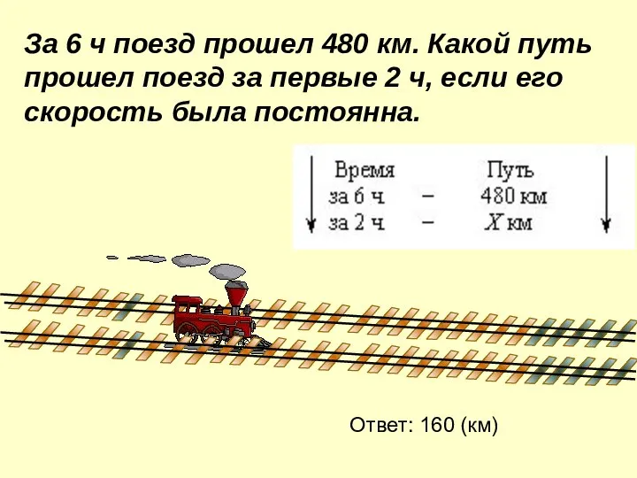 За 6 ч поезд прошел 480 км. Какой путь прошел поезд