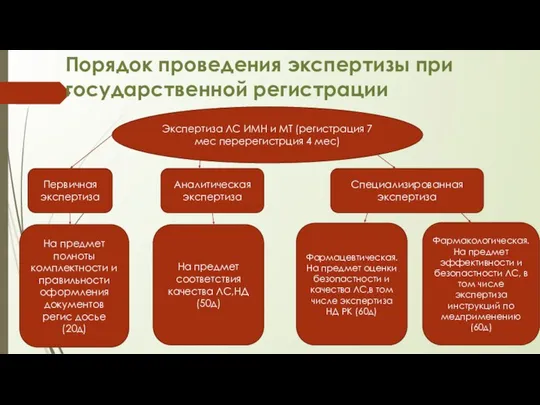 Порядок проведения экспертизы при государственной регистрации Экспертиза ЛС ИМН и МТ