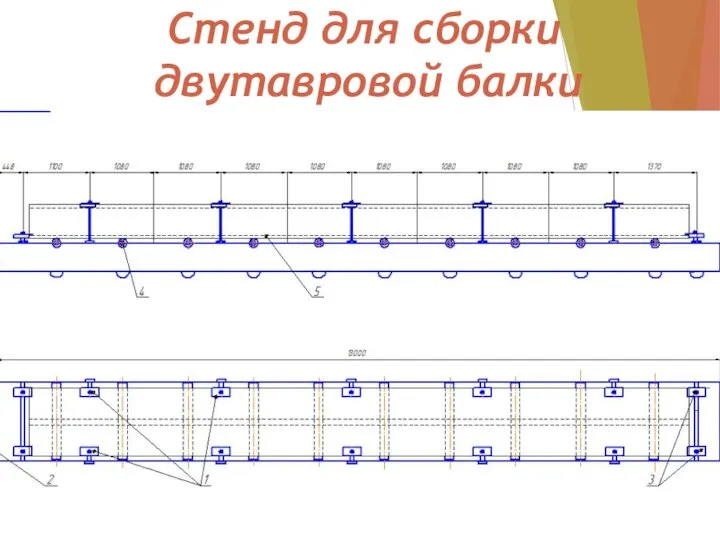 Стенд для сборки двутавровой балки