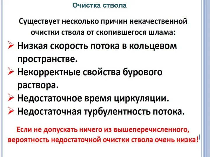 Очистка ствола