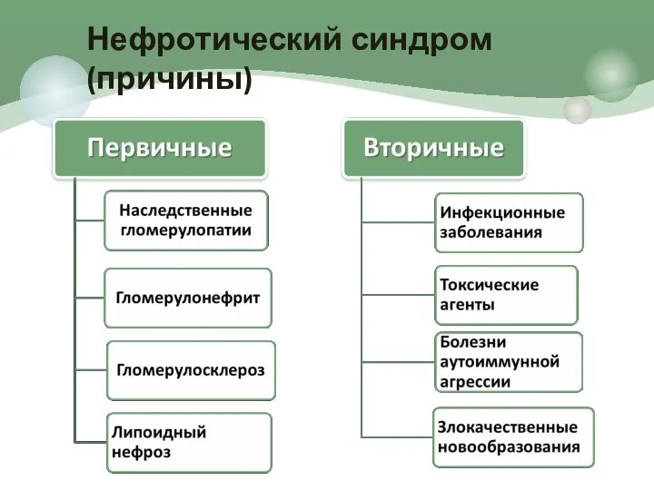 Нефротический синдром (причины)