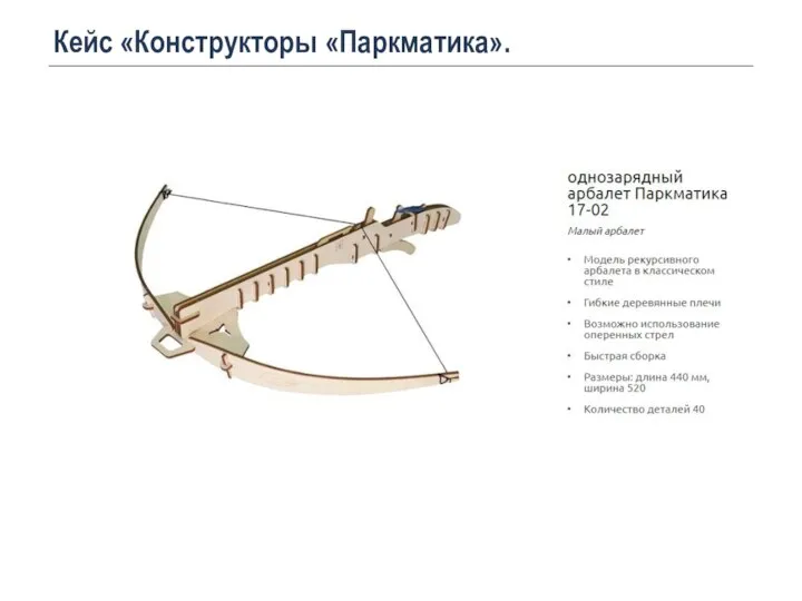 Кейс «Конструкторы «Паркматика».