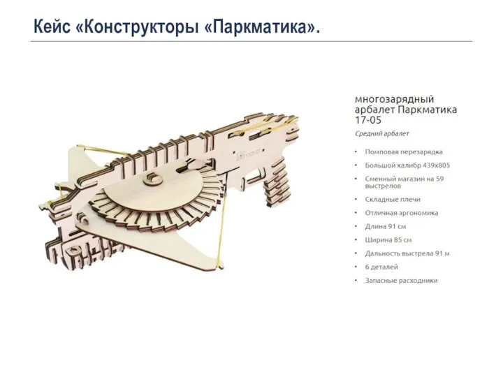 Кейс «Конструкторы «Паркматика».