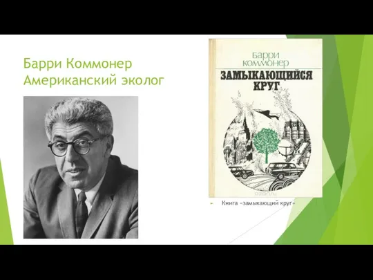 Барри Коммонер Американский эколог Книга «замыкающий круг»