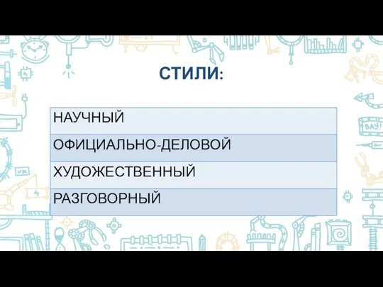 СТИЛИ: