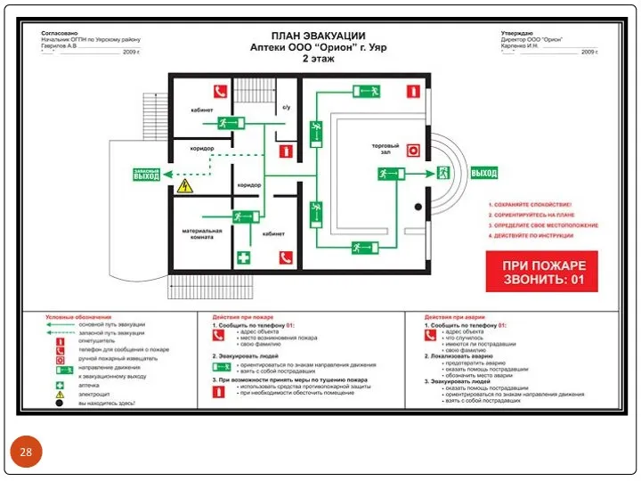 Пример Плана эвакуации