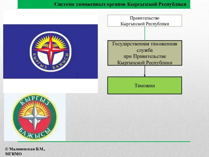 Правительство Кыргызской Республики Государственная таможенная служба при Правительстве Кыргызской Республики Таможни