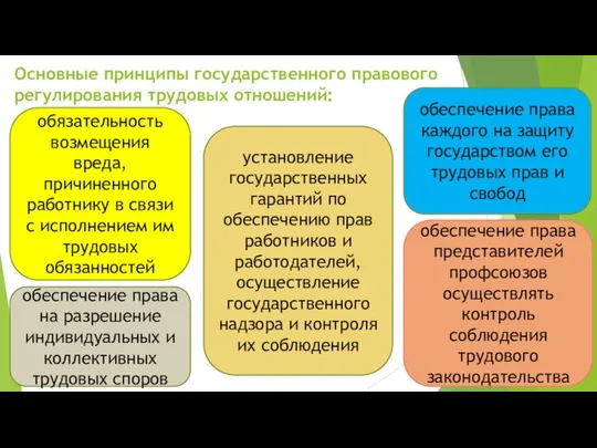 Основные принципы государственного правового регулирования трудовых отношений: обязательность возмещения вреда, причиненного