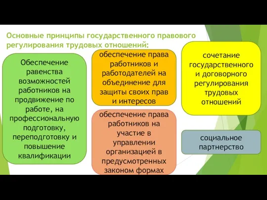 Основные принципы государственного правового регулирования трудовых отношений: обеспечение права работников на