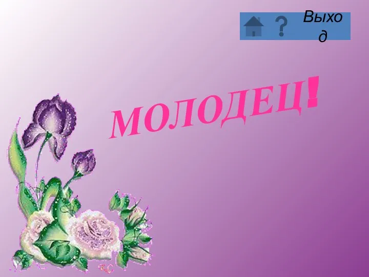 МОЛОДЕЦ!