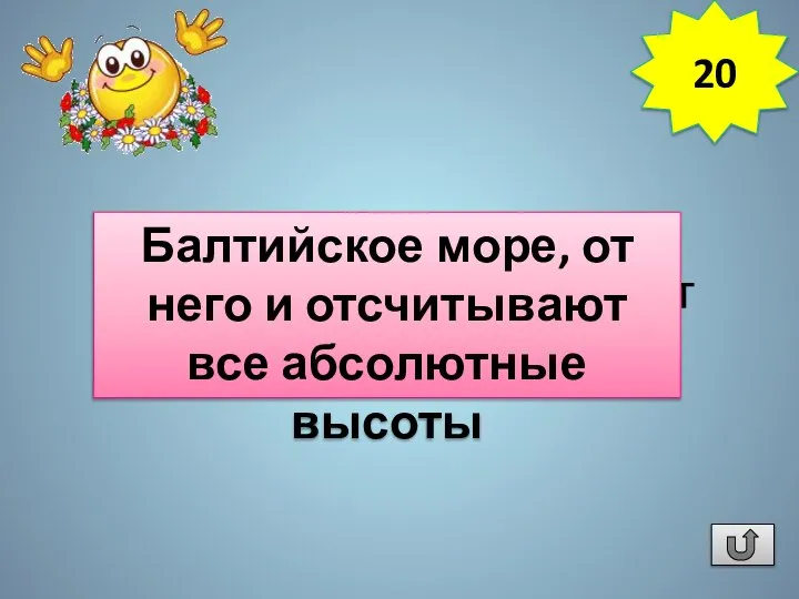 От уровня какого моря ведется отсчет всех высот в нашей стране?