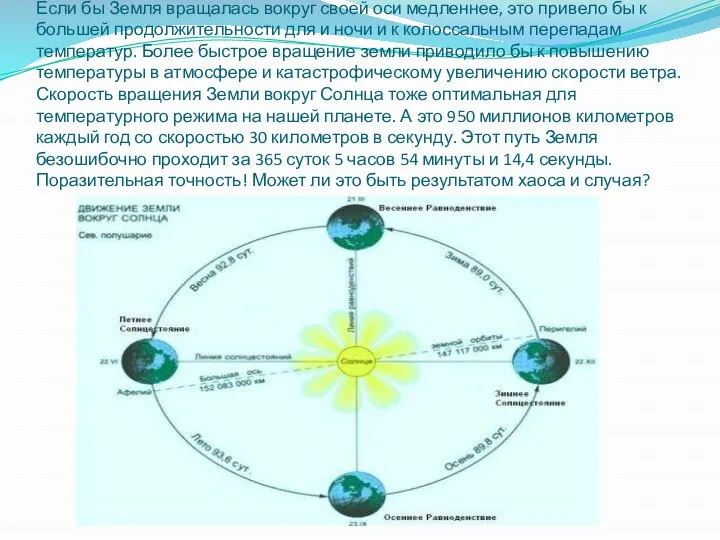 6 ученик. Если бы Земля вращалась вокруг своей оси медленнее, это