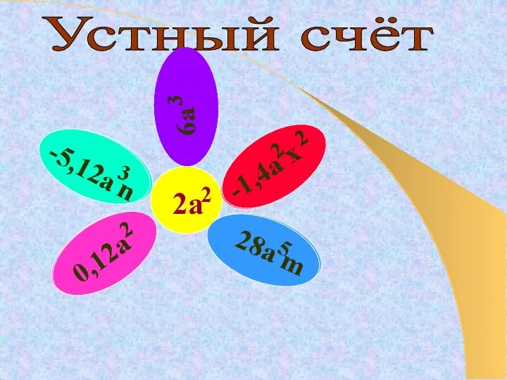 Устный счёт 2 2а