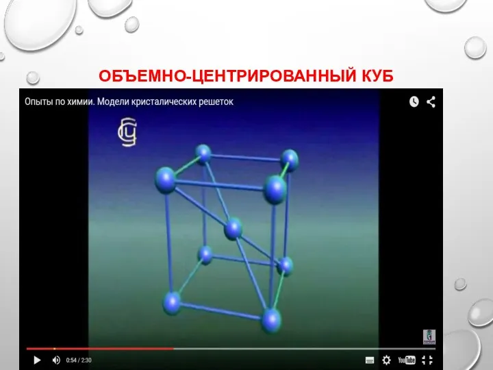 ОБЪЕМНО-ЦЕНТРИРОВАННЫЙ КУБ