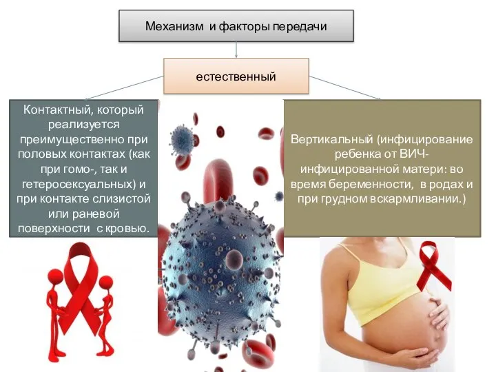 Механизм и факторы передачи естественный Контактный, который реализуется преимущественно при половых